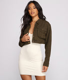 Level Up Cropped Button Down Jacket helps create the best summer outfit for a look that slays at any event or occasion!