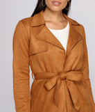 Chic In The City Faux Suede Trench helps create the best summer outfit for a look that slays at any event or occasion!