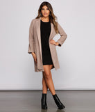 Classy and Chic Faux Suede Long Line Blazer helps create the best summer outfit for a look that slays at any event or occasion!
