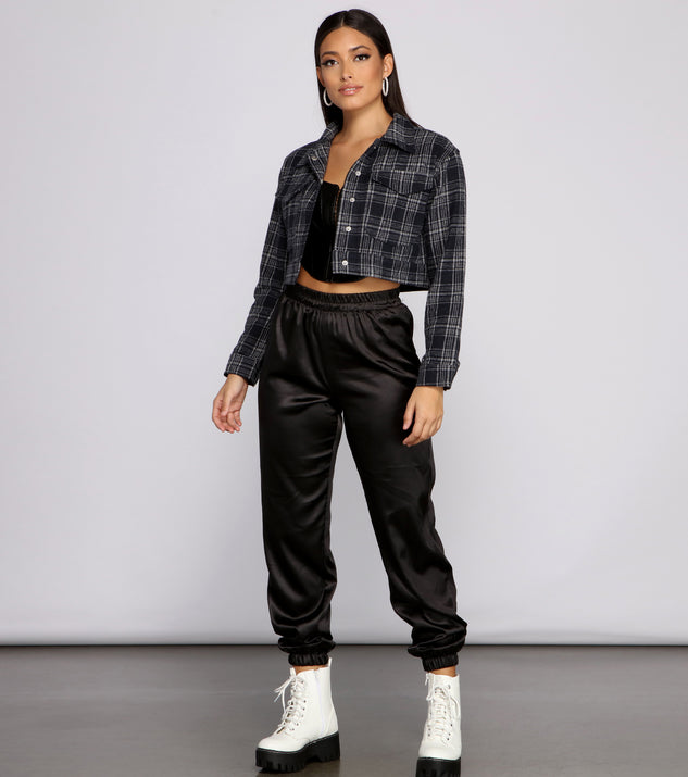 Kero　IRENE Shadow Plaid Jacket Cj Cropped Jacket | Summer Check – Parlour X