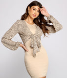 With fun and flirty details, Sassy Style Tie-Front Top shows off your unique style for a trendy outfit for the summer season!