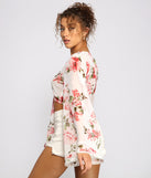 With fun and flirty details, Sweet And Flirty Floral Tie-Front Top shows off your unique style for a trendy outfit for the summer season!