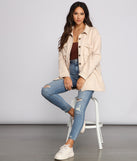 The trendy So Smooth Faux Suede Shacket is the perfect pick to create a holiday outfit, new years attire, cocktail outfit, or party look for any seasonal event!