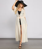Boho Beauty Gauze Knit Kimono Duster helps create the best summer outfit for a look that slays at any event or occasion!