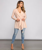 Stunning And Sheer Tie-Front Trench helps create the best summer outfit for a look that slays at any event or occasion!