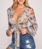 With fun and flirty details, Vacay Bound Tie-Front Top shows off your unique style for a trendy outfit for the summer season!