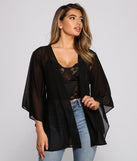 Chic Airy Chiffon Kimono helps create the best summer outfit for a look that slays at any event or occasion!