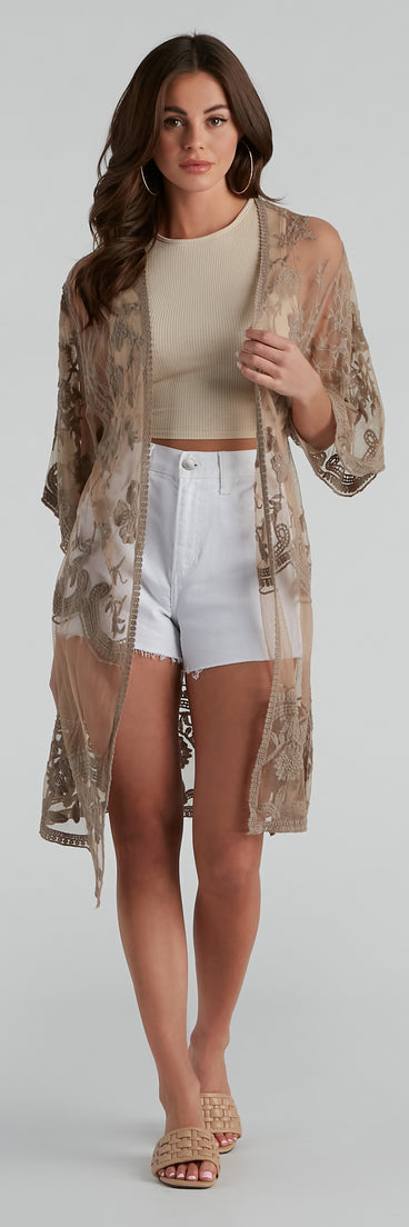 Crochet Babe Lace Duster helps create the best summer outfit for a look that slays at any event or occasion!