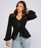 Pretty In Peplum Belted Blazer helps create the best summer outfit for a look that slays at any event or occasion!