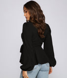 Pretty In Peplum Belted Blazer for 2023 festival outfits, festival dress, outfits for raves, concert outfits, and/or club outfits