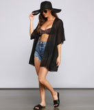 Sheer Essentials Basic Chiffon Kimono helps create the best summer outfit for a look that slays at any event or occasion!