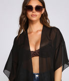 Sheer Essentials Basic Chiffon Kimono helps create the best summer outfit for a look that slays at any event or occasion!