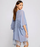 Ready For My Getaway Fringe Kimono for 2023 festival outfits, festival dress, outfits for raves, concert outfits, and/or club outfits
