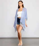 Ready For My Getaway Fringe Kimono for 2023 festival outfits, festival dress, outfits for raves, concert outfits, and/or club outfits