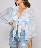 With fun and flirty details, Totally Chic Tie Dye Tie Front Top shows off your unique style for a trendy outfit for the summer season!