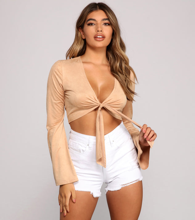 Major Boho Vibes Tie-Front Top is a trendy pick to create 2023 festival outfits, festival dresses, outfits for concerts or raves, and complete your best party outfits!