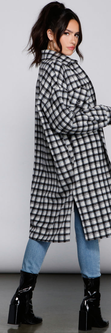 Cozy Days Long Plaid Shacket helps create the best summer outfit for a look that slays at any event or occasion!
