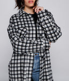 Cozy Days Long Plaid Shacket helps create the best summer outfit for a look that slays at any event or occasion!