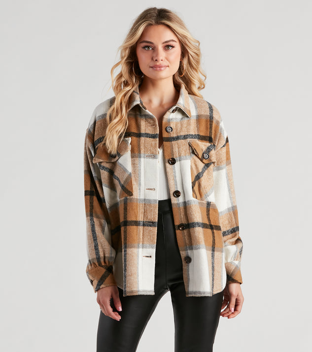 True And Trendy Plaid Shacket is a fire pick to create a concert outfit, 2024 festival looks, outfits for raves, or to complete your best party outfits or clubwear!