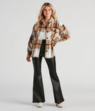 True And Trendy Plaid Shacket is a fire pick to create a concert outfit, 2024 festival looks, outfits for raves, or to complete your best party outfits or clubwear!