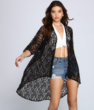 Chic And Sheer Lace Kimono helps create the best summer outfit for a look that slays at any event or occasion!