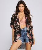 Floral Fashionista Chiffon Kimono helps create the best summer outfit for a look that slays at any event or occasion!