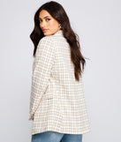 Polished Glam Oversized Plaid Blazer helps create the best summer outfit for a look that slays at any event or occasion!
