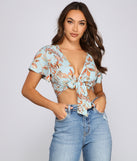 With fun and flirty details, Boho Moment Paisley Tie Front Top shows off your unique style for a trendy outfit for the summer season!