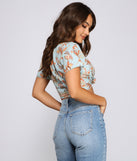 With fun and flirty details, Boho Moment Paisley Tie Front Top shows off your unique style for a trendy outfit for the summer season!