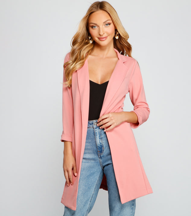 Miss Professional Long Line Blazer helps create the best summer outfit for a look that slays at any event or occasion!