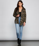 Camo Cutie Destructed Shacket helps create the best summer outfit for a look that slays at any event or occasion!