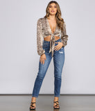 With fun and flirty details, Sassy Style Tie-Front Top shows off your unique style for a trendy outfit for the summer season!
