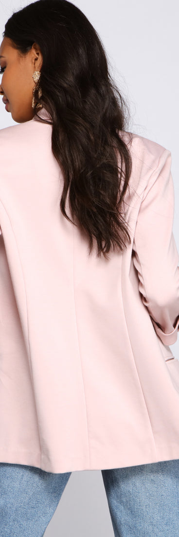 Boss Babe Energy Oversized Blazer helps create the best summer outfit for a look that slays at any event or occasion!
