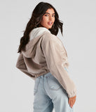 Corduroy Cutie Cropped Sherpa Jacket helps create the best summer outfit for a look that slays at any event or occasion!
