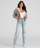 Corduroy Cutie Cropped Sherpa Jacket helps create the best summer outfit for a look that slays at any event or occasion!