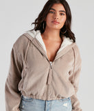 Corduroy Cutie Cropped Sherpa Jacket helps create the best summer outfit for a look that slays at any event or occasion!