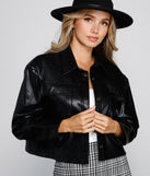 Chic Baddie Faux Leather Shacket helps create the best summer outfit for a look that slays at any event or occasion!