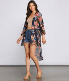 Effortless Style Floral Chiffon Kimono helps create the best summer outfit for a look that slays at any event or occasion!