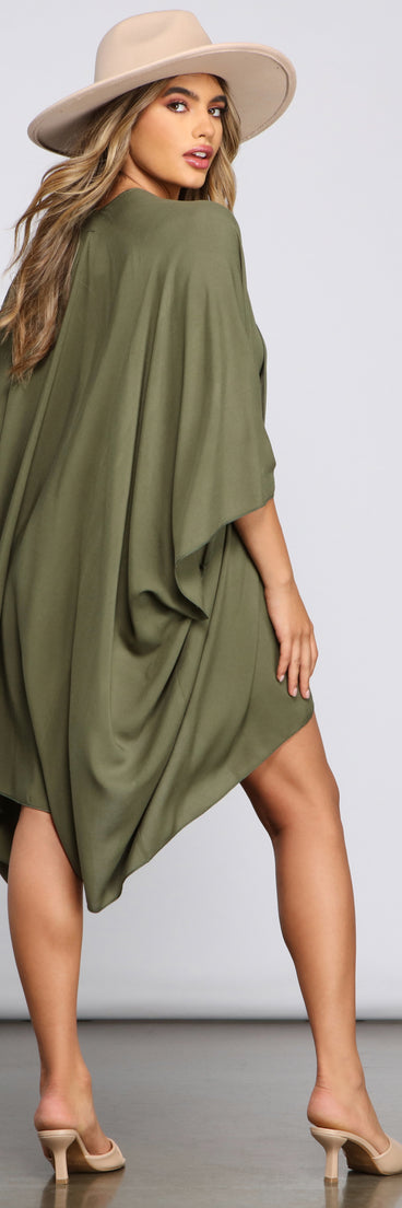 Vacay Mode Flowy Kimono for 2023 festival outfits, festival dress, outfits for raves, concert outfits, and/or club outfits