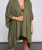 Vacay Mode Flowy Kimono for 2023 festival outfits, festival dress, outfits for raves, concert outfits, and/or club outfits