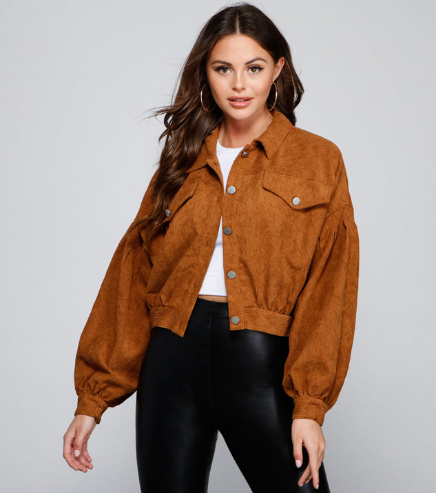 Effortlessly Chic Corduroy Cropped Jacket helps create the best summer outfit for a look that slays at any event or occasion!