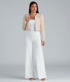 Stylishly Sophisticated Tweed Blazer helps create the best summer outfit for a look that slays at any event or occasion!