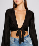 So Loved Pleated Tie Front Top creates the perfect New Year’s Eve Outfit or new years dress with stylish details in the latest trends to ring in 2023!