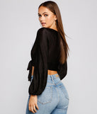 With fun and flirty details, So Loved Pleated Tie Front Top shows off your unique style for a trendy outfit for the summer season!