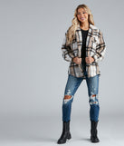 S'more Plaid Faux Fur Woven Shacket helps create the best summer outfit for a look that slays at any event or occasion!