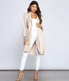 Striped Sophistication Long Blazer helps create the best summer outfit for a look that slays at any event or occasion!