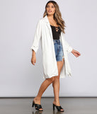 Read Between The Lines Long Blazer helps create the best summer outfit for a look that slays at any event or occasion!