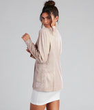 Sophisticated Glamour Glitter Blazer helps create the best summer outfit for a look that slays at any event or occasion!