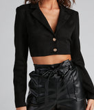 Moment For Luxe Cropped Blazer helps create the best summer outfit for a look that slays at any event or occasion!