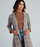 City Chic Plaid Longline Blazer helps create the best summer outfit for a look that slays at any event or occasion!